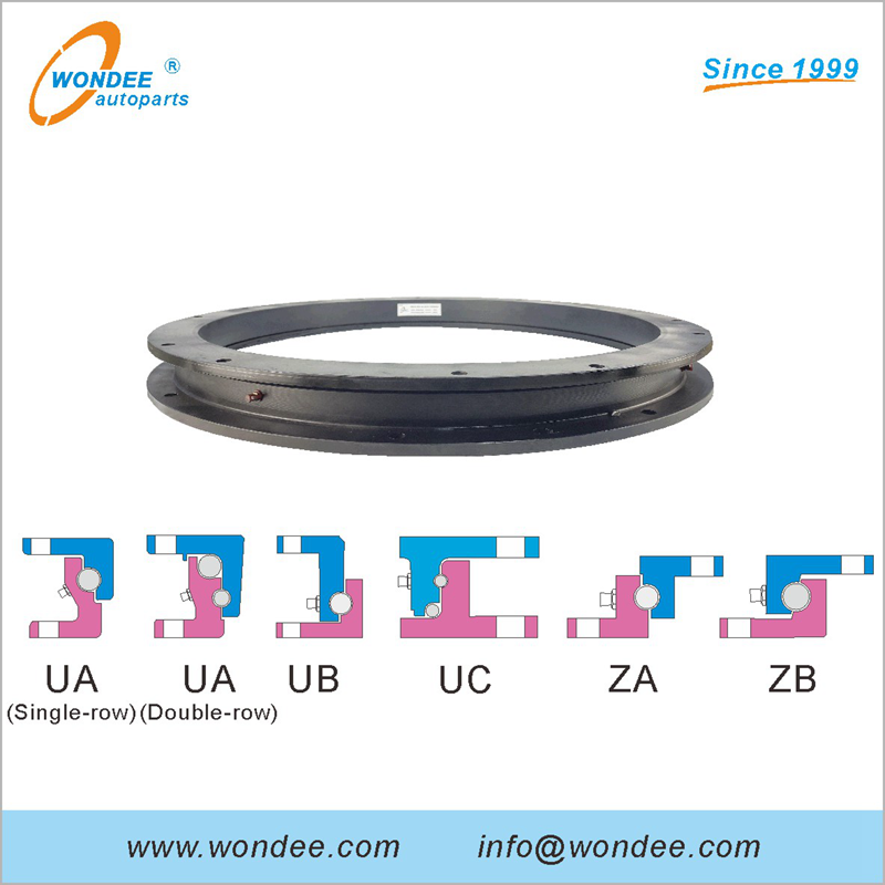 300 ~ 1000mm Single Row Ball Bearing Turntables for Farm Trailers and Agricultural Vehicles