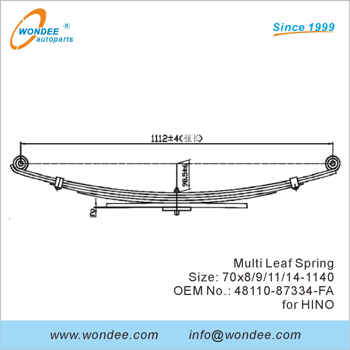 Different Type OEM Number Leaf Springs Air Linkers for Trailers