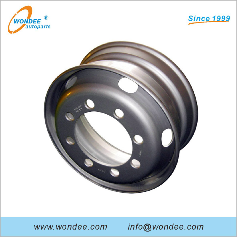 8.25x22.5 inch Tube Steel Wheel Rim for Heavy Duty Semi Trailers and Truck Parts