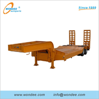 2-axle 3-axle 16.5 M Lowbed Semi Trailer (Work Platform 12M) for Sale