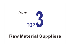 Top 3 raw material suppliers