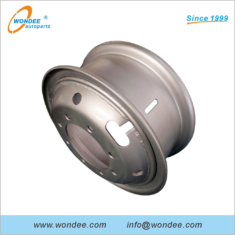 7.50V-20 Tube Steel Wheel Rim for Heavy Duty Semi Trailers and Truck Parts