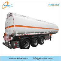3-axle 45000L Fuel Tanker Semi Trailers for Oil, Petrol and Diesel Transportation