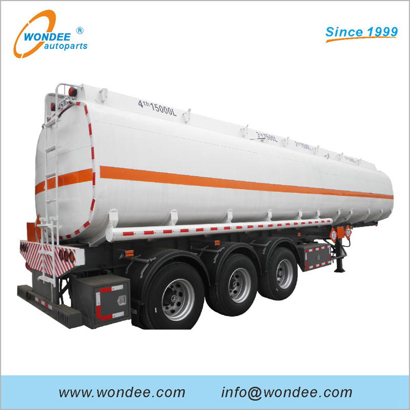 3-axle 45000L Fuel Tanker Semi Trailers for Oil, Petrol and Diesel Transportation-2