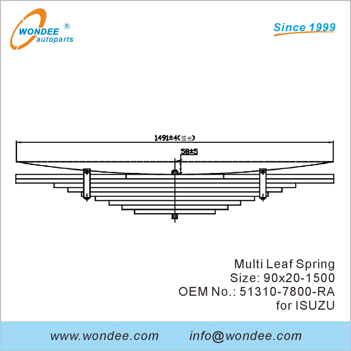 Different Type OEM Number Leaf Springs Air Linkers for Trailers