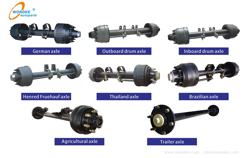 13T Heavy Duty Henred Fruehauf South African Type Axle for Semi